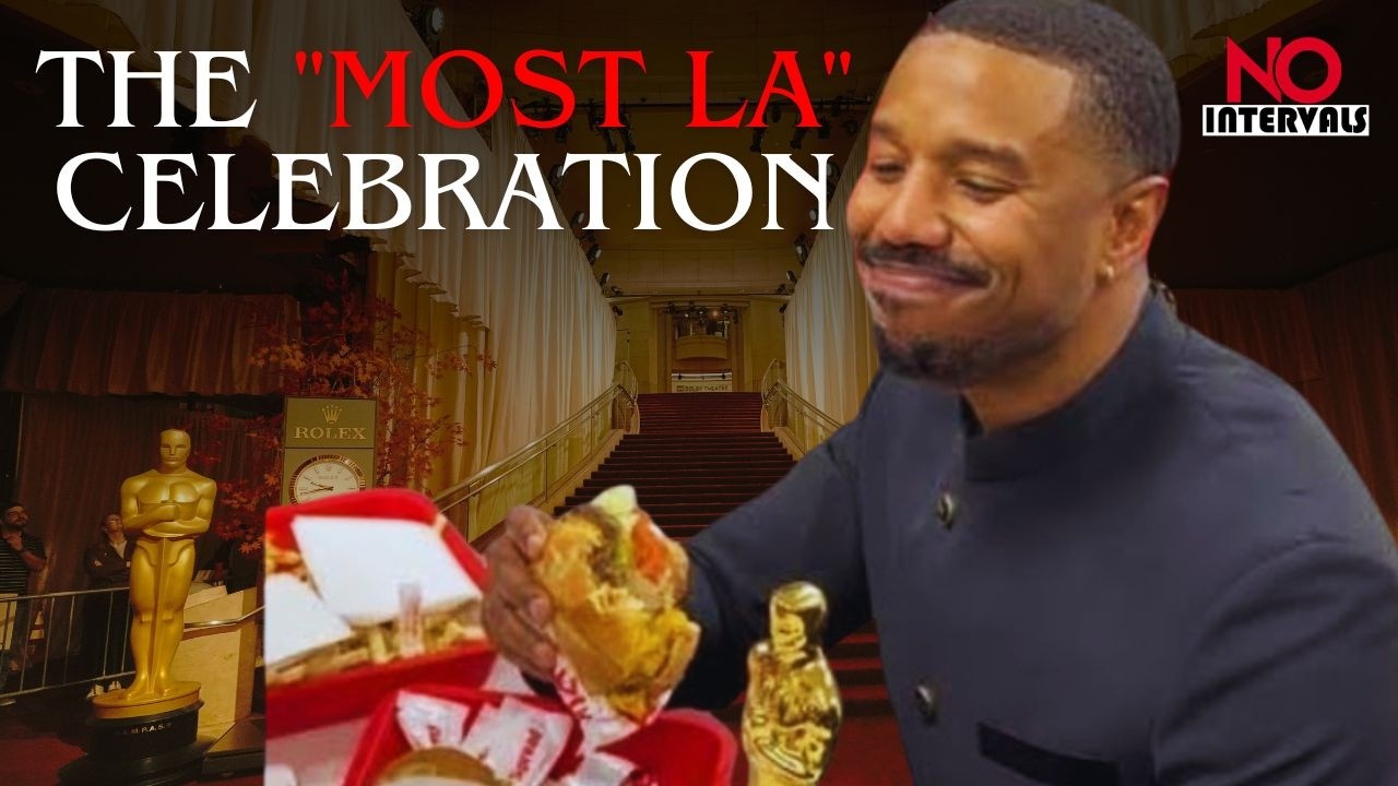 Michael B. Jordan Celebrates Best Actor Oscar At In-N-Out | Entertainment News | Hollywood News