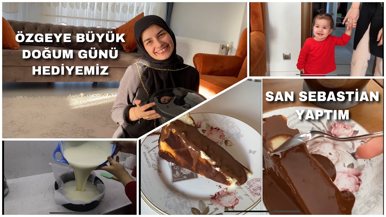 ÖZGEYİ ÇOK ŞAŞIRTTIK 🙃 | SAN SEBASTİAN YAPTIM 🍫 | FARMASİ SİPARİŞİM GELDİ |GÜNLÜK VLOG