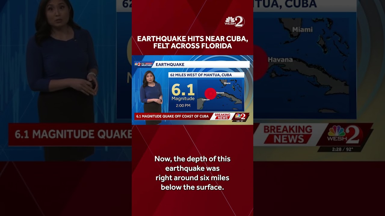 Earthquake hits near Cuba, felt across Florida