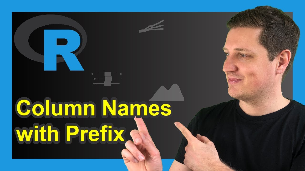 Add Prefix to Column Names in R (Example) | Affix Before Variable of Data Frame | paste0() Function