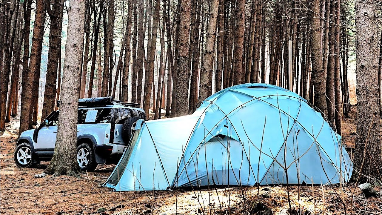 Роскошный цифровой кемпинг нового уровня в IGLOO с Land Rover Defender | АСМР