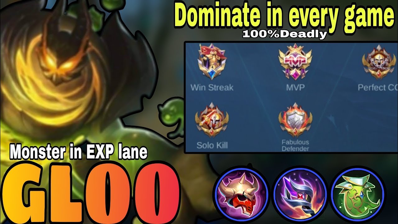 Deadly Exp Laner - Gloo- Monster in Exp lane | gloo best build | epic comeback |