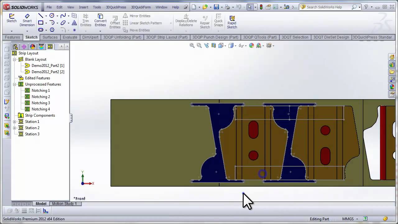 3DQuickPress 2012 Demo - Part 1 - Unfold