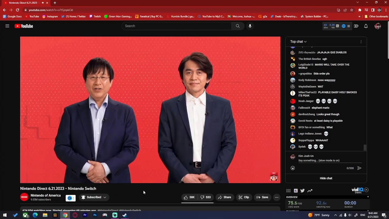 nintendo direct june 2023 reaction + other stuff maybe