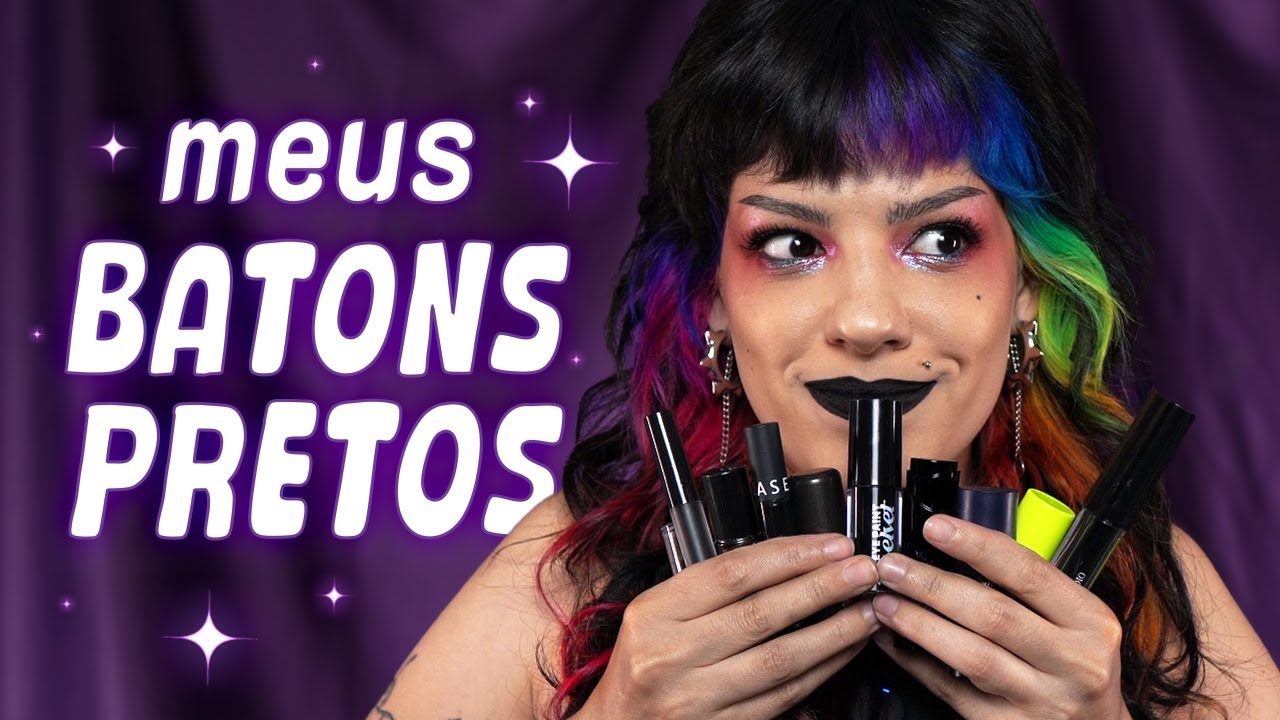 Comparando todos BATONS PRETOS que eu tenho