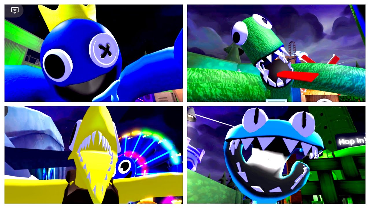 Rainbow friends chapter 2 All Monsters 3rd person jumpscares  