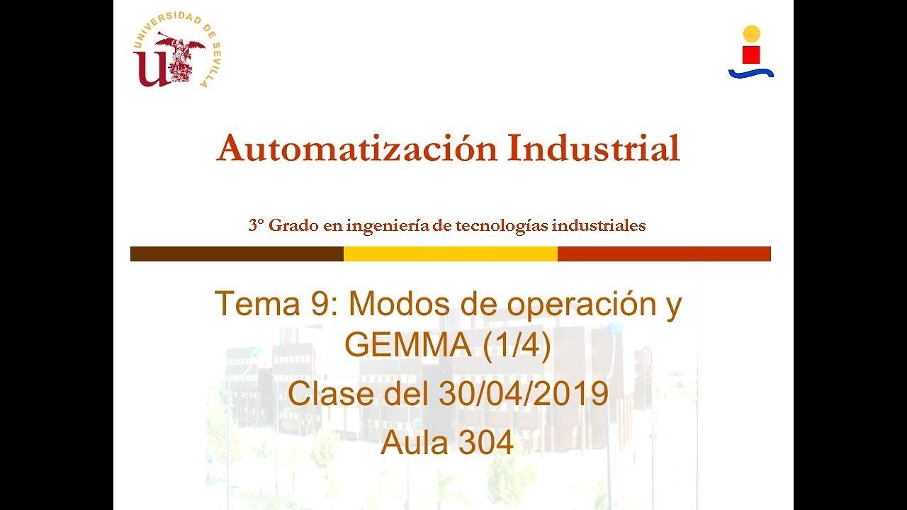 Tema 9: Modos de operación y GEMMA (1/4)