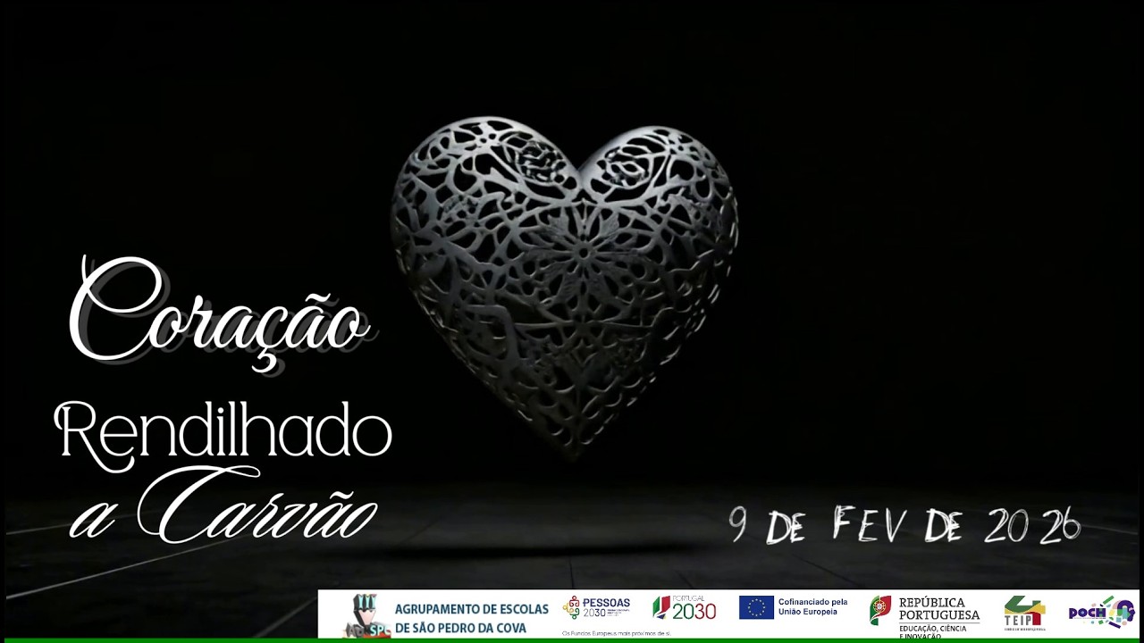 Coração Rendilhado a Carvão: 9 de FEV de 2026