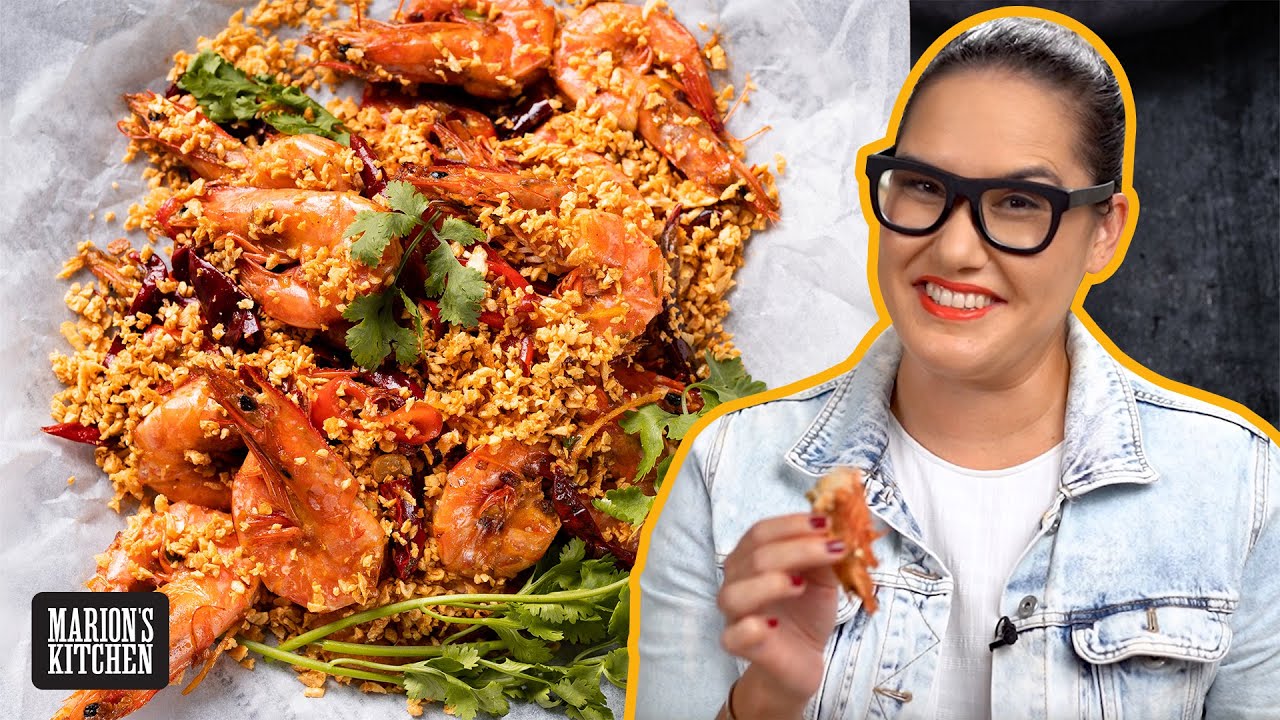 30 Garlic Clove Prawns! Typhoon Shelter Prawns | Marion's Kitchen #AtHome #WithMe