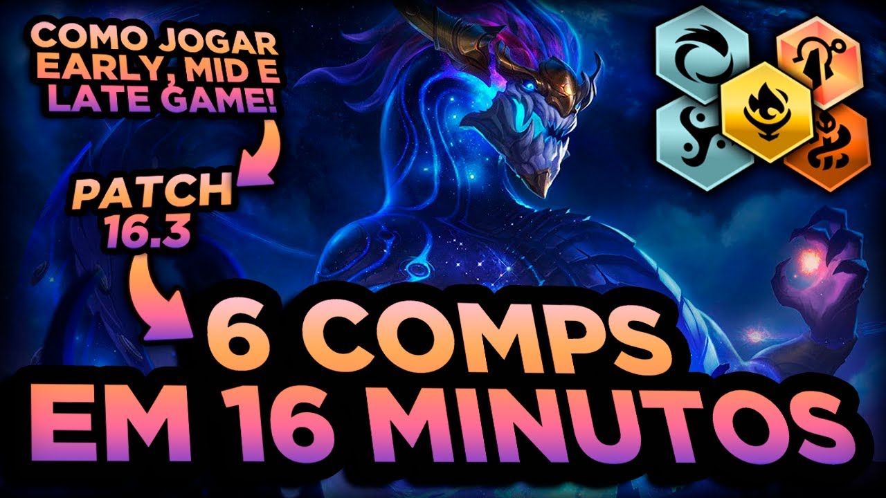 6 COMPOSIÇÕES EM 16 MINUTOS NO PATCH 16.3!! | SET 16 TEAMFIGHT TACTICS