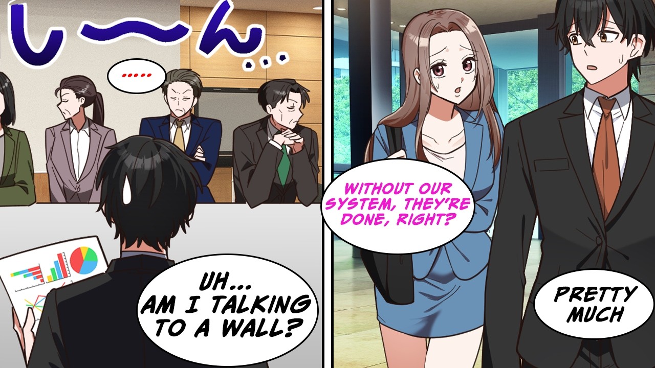 [Manga Dub] A Client ignored Me for hours, so My Secretary told them they'd go under...!? [RomCom]