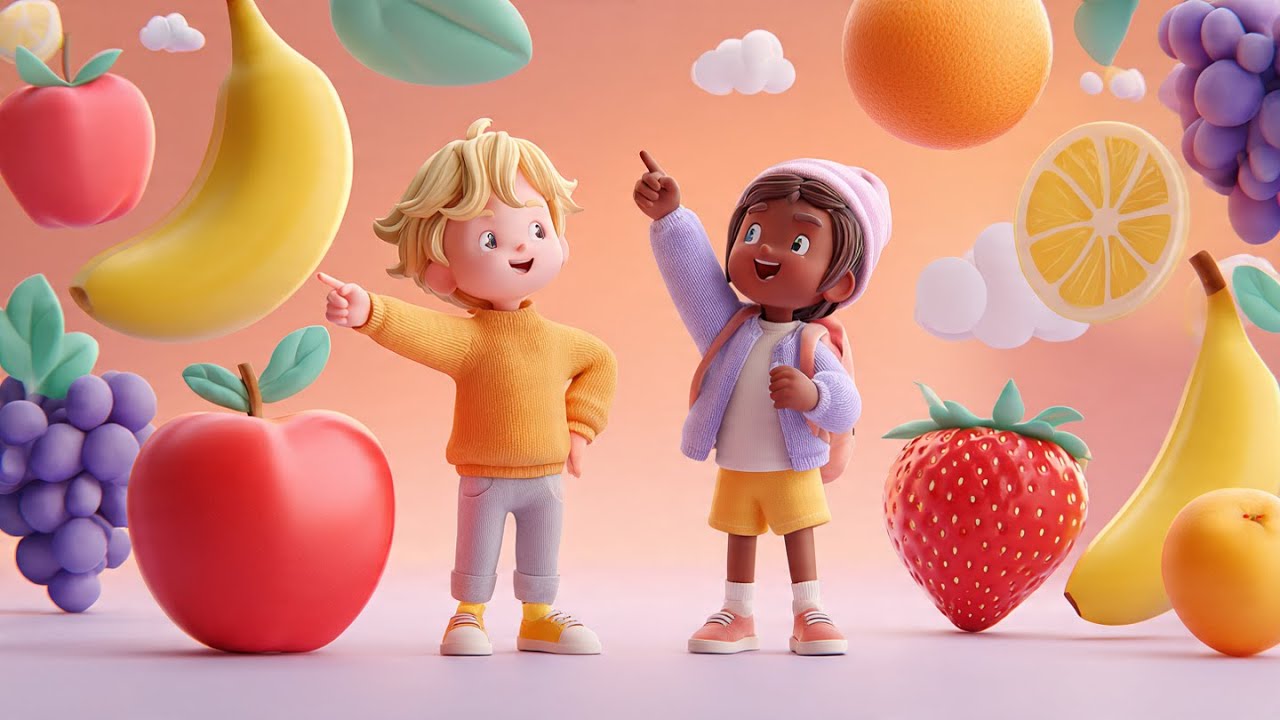 أغنية الفواكه للأطفال 🍓  نتعلم الفواكه ونلعب  Kids Fruits Song 🎶