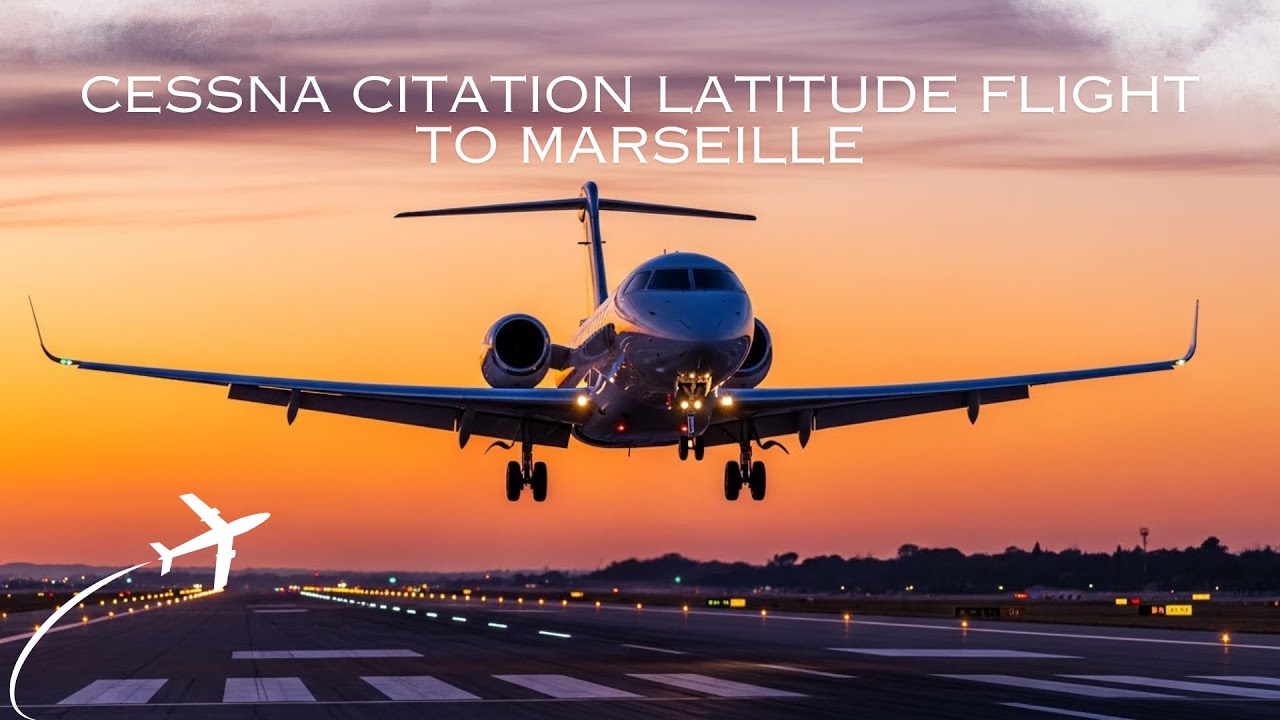 Cessna Citation Latitude flight to Marseille
