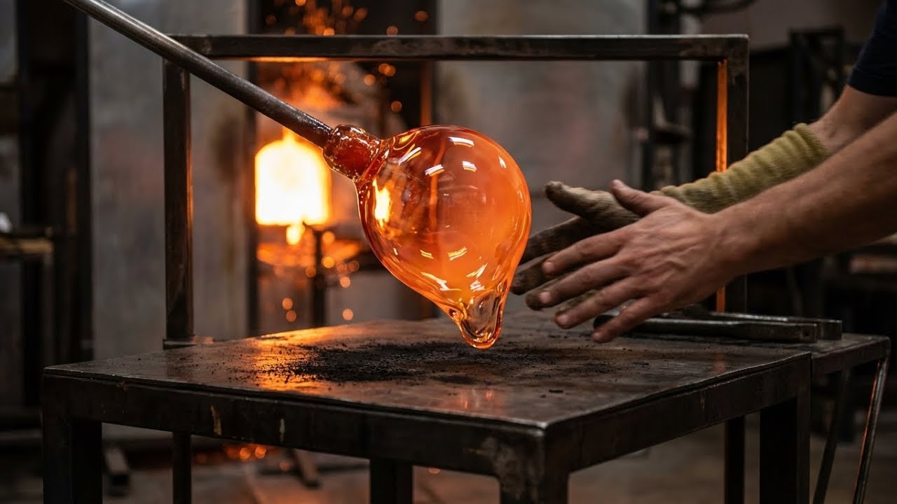 Inside A Glass Factory: The Ancient Venetian Trick That Turns Molten Glass Into Hypnotic Art