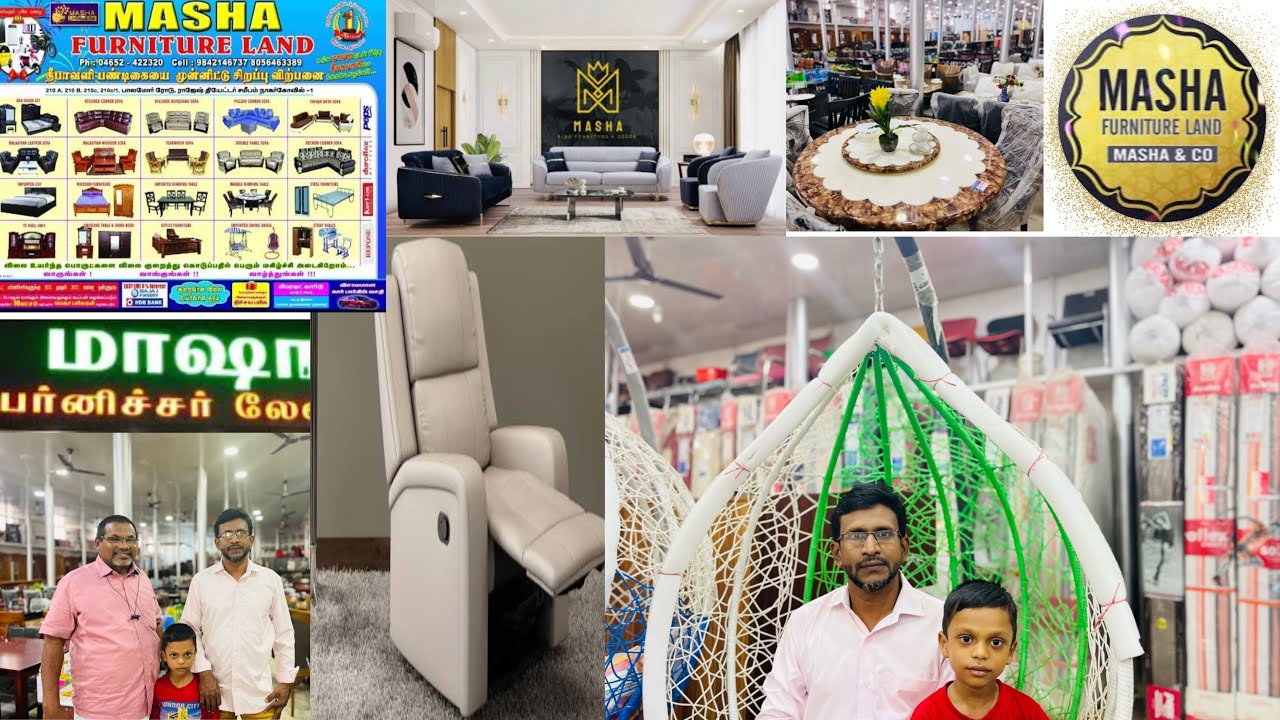 Masha Furniture Land | Wooden, steel & glass furniture’s | Vadasery Nagercoil.