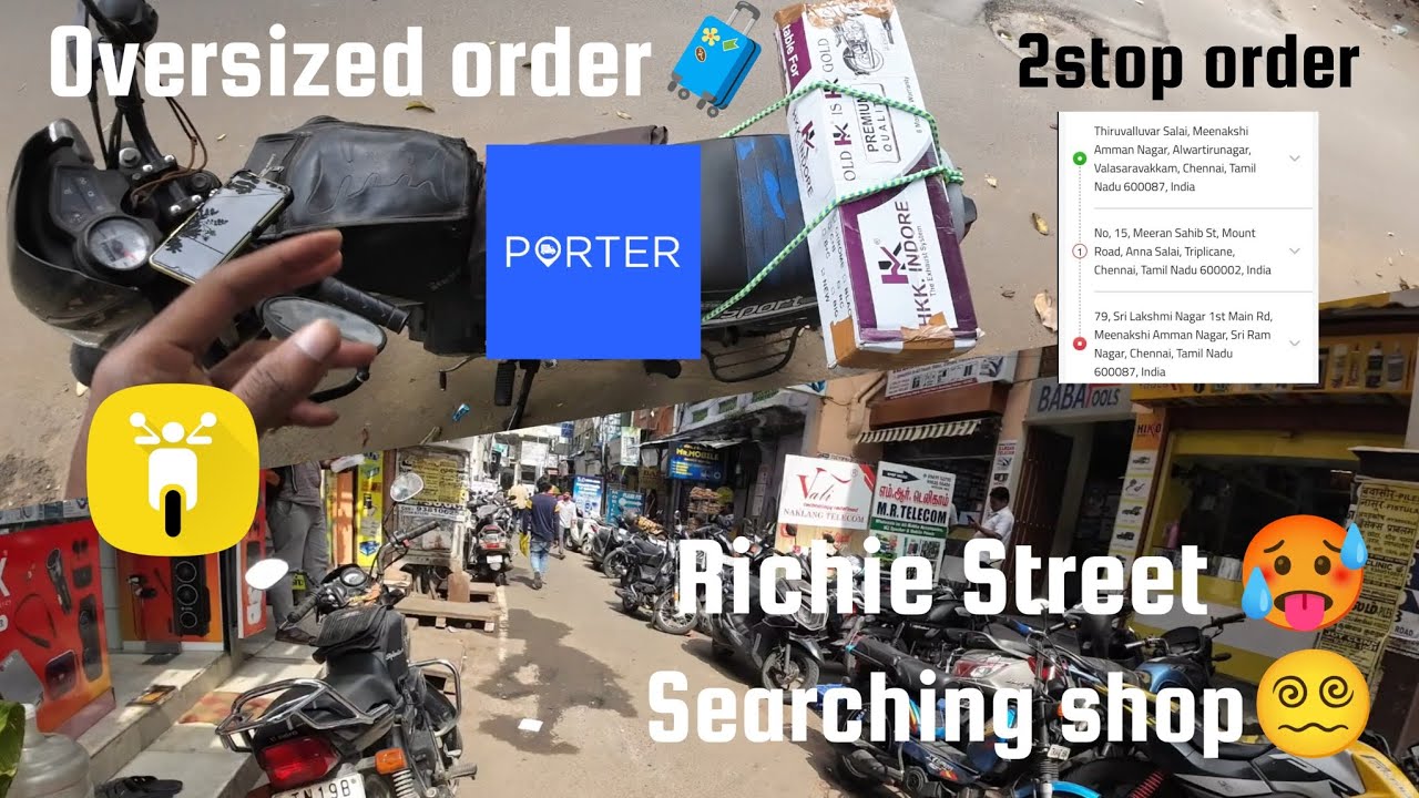 Stucked In Richie🥵 Street☹️ | Searching a Shop😵‍💫 | Porter🚚Rapido🛵Vlogs🎬| Tamizh🐐| The Man Muhammad🗿