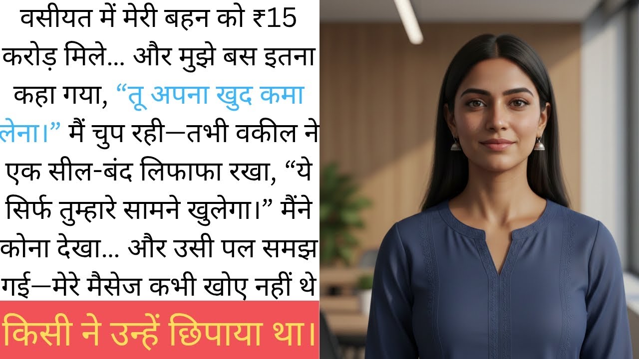 बहन को ₹15 करोड़… मुझे ‘कुछ नहीं’… फिर वकील ने सील्ड लिफाफे पर मेरा फोन नंबर पढ़ दिया!