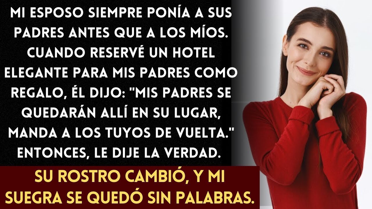 Mi esposo priorizó a sus padres sobre los míos  Reservé un viaje elegante para mis padres, y
