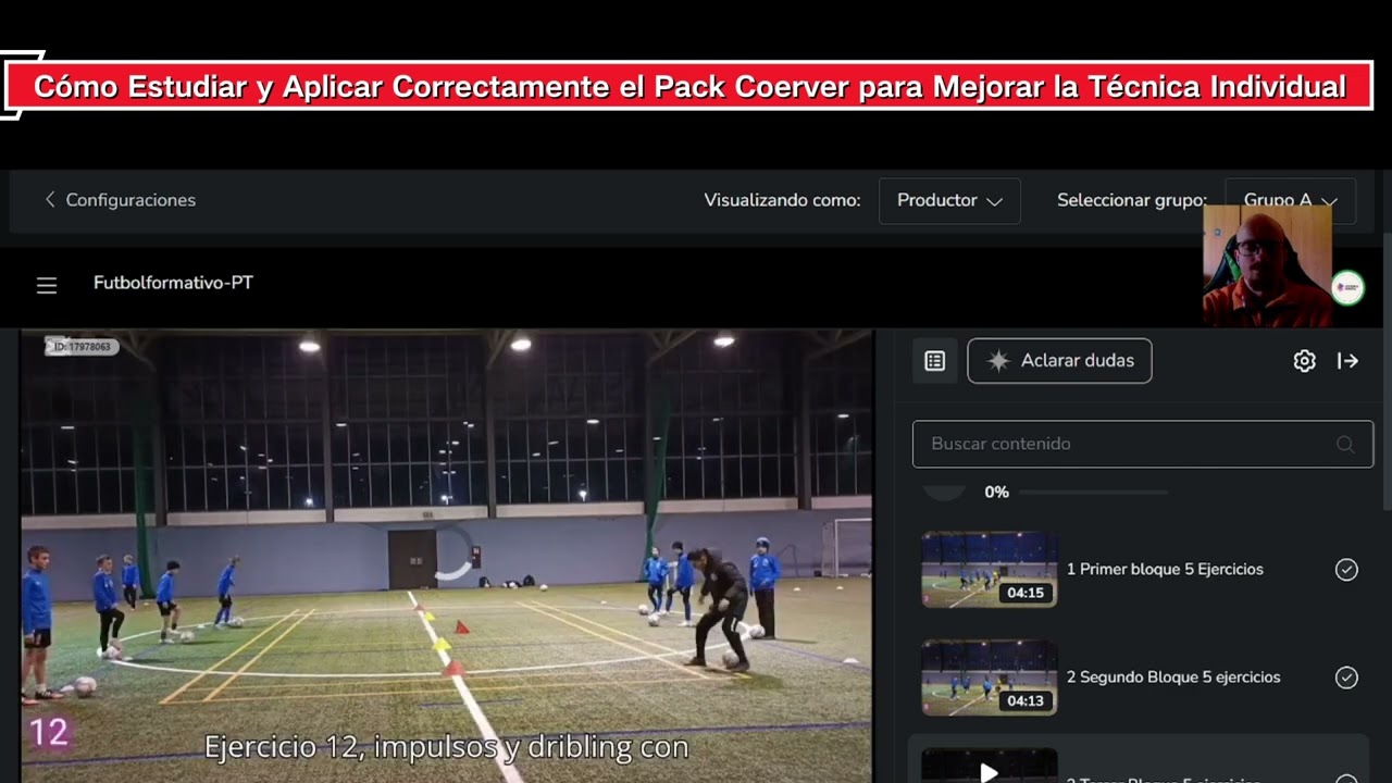 Cómo Estudiar y Aplicar Correctamente el Pack Coerver para Mejorar la Técnica Individual