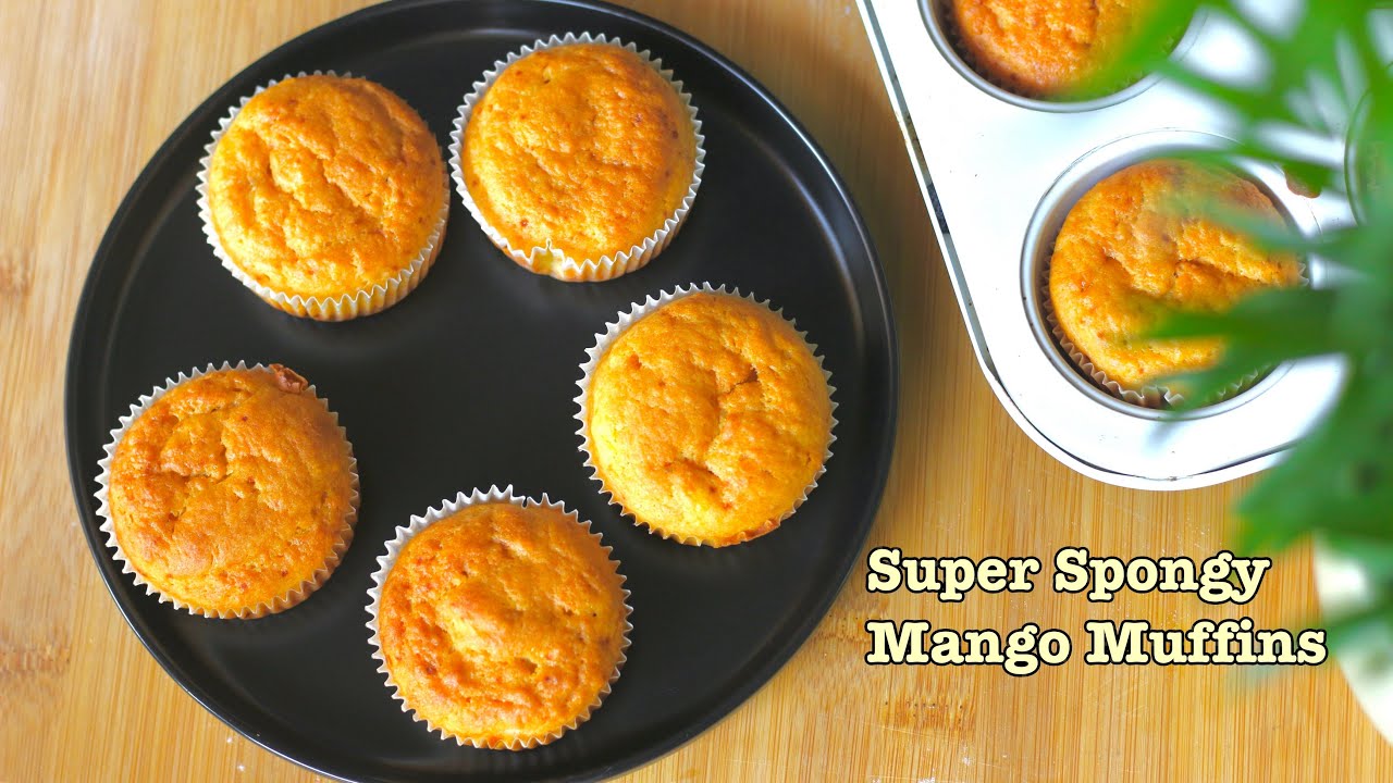 Mango Cupcakes Recipe with Egg | Mango Muffins