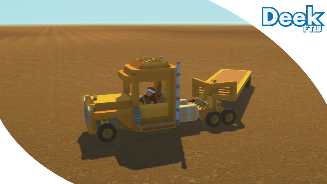 Semi Truck with Detachable Trailer - Scrap Mechanic Creative Showcase
