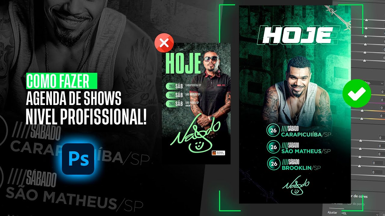 Como fazer flyer de evento pagodinho no photoshop