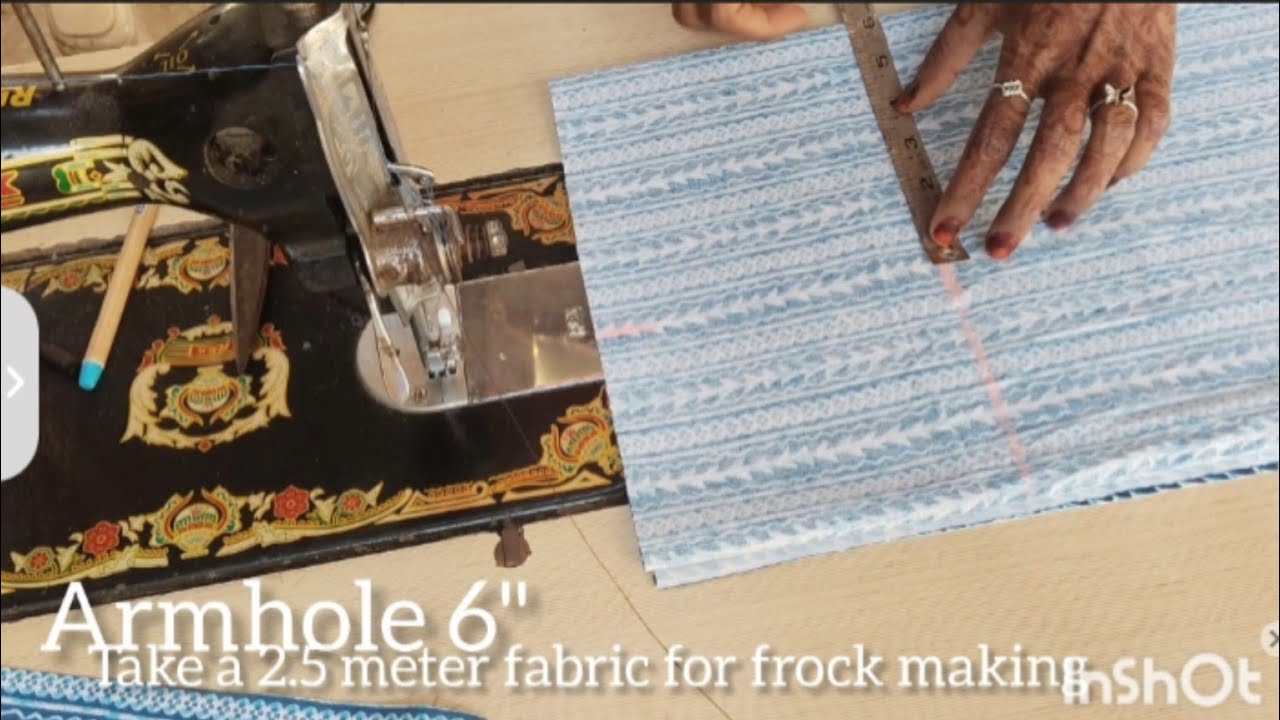 Frock  cutting&stitching video/simple and easy frock cutting&stitching step by step for beginners