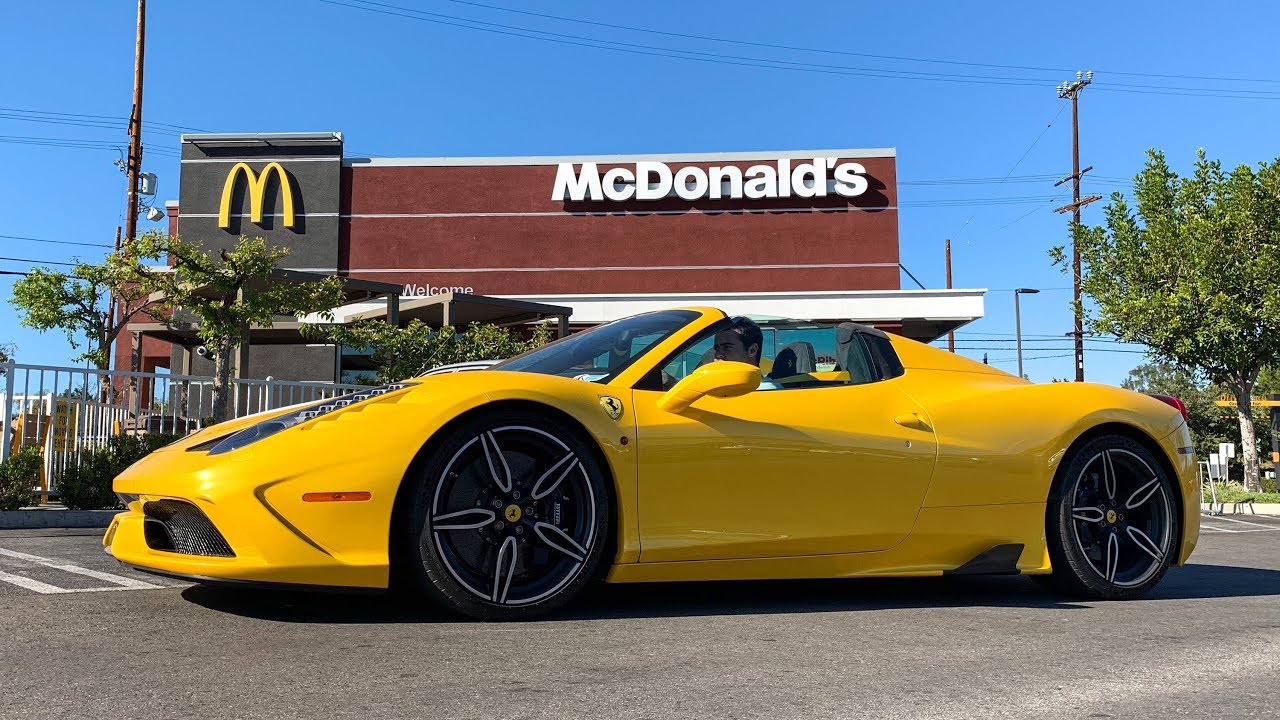 MCDONALDS DRIVE THRU IN A FERRARI!