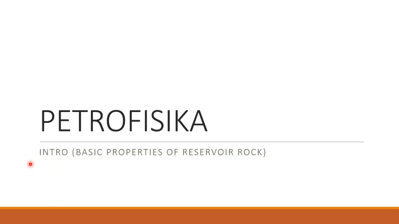 Petrofisika - Intro