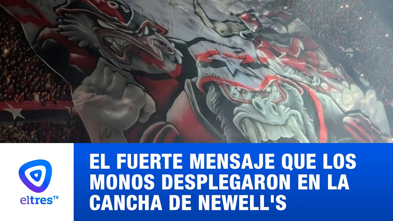 El fuerte mensaje que Los Monos desplegaron en la cancha de Newell's en el homenaje a Maxi.