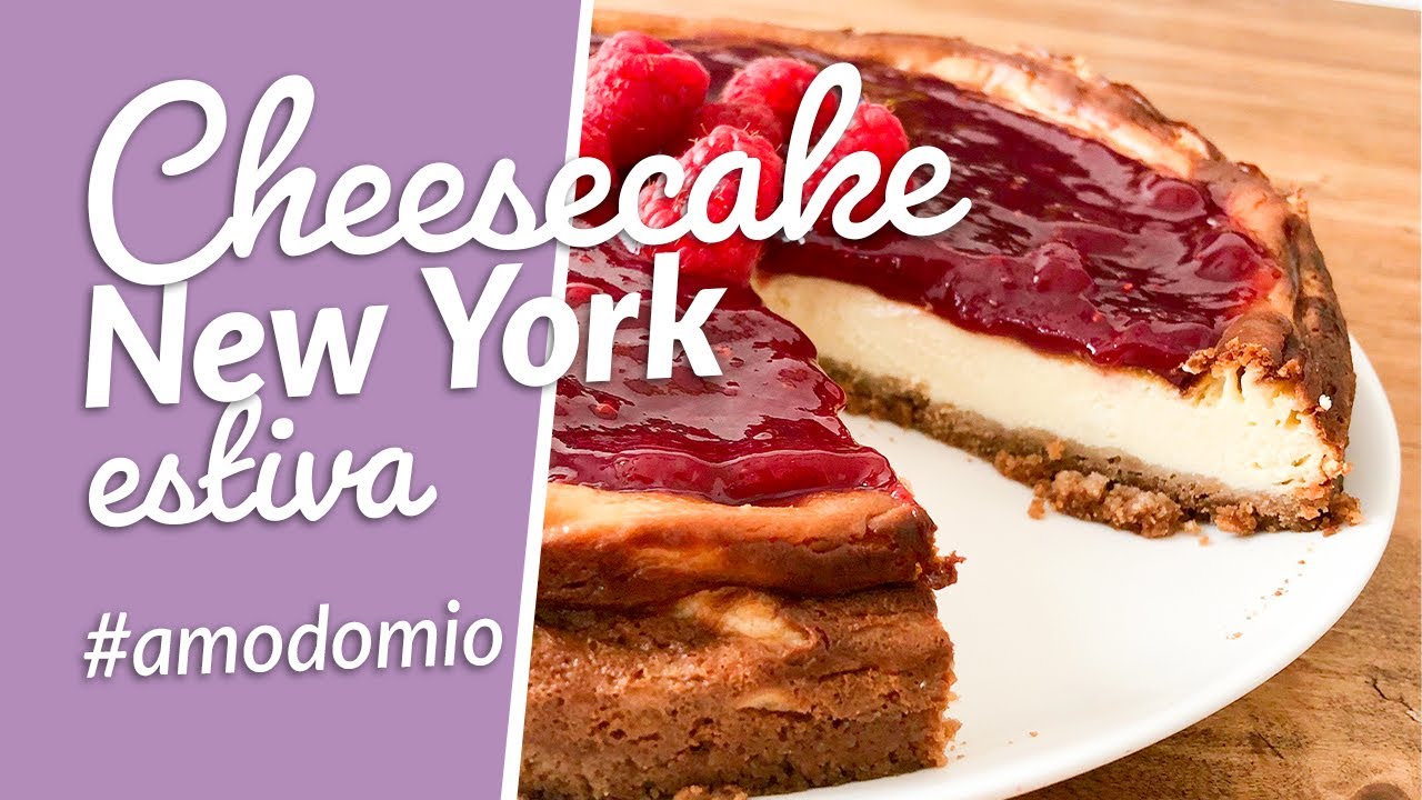 Cheesecake New York estiva ai lamponi | Le torte di Simona