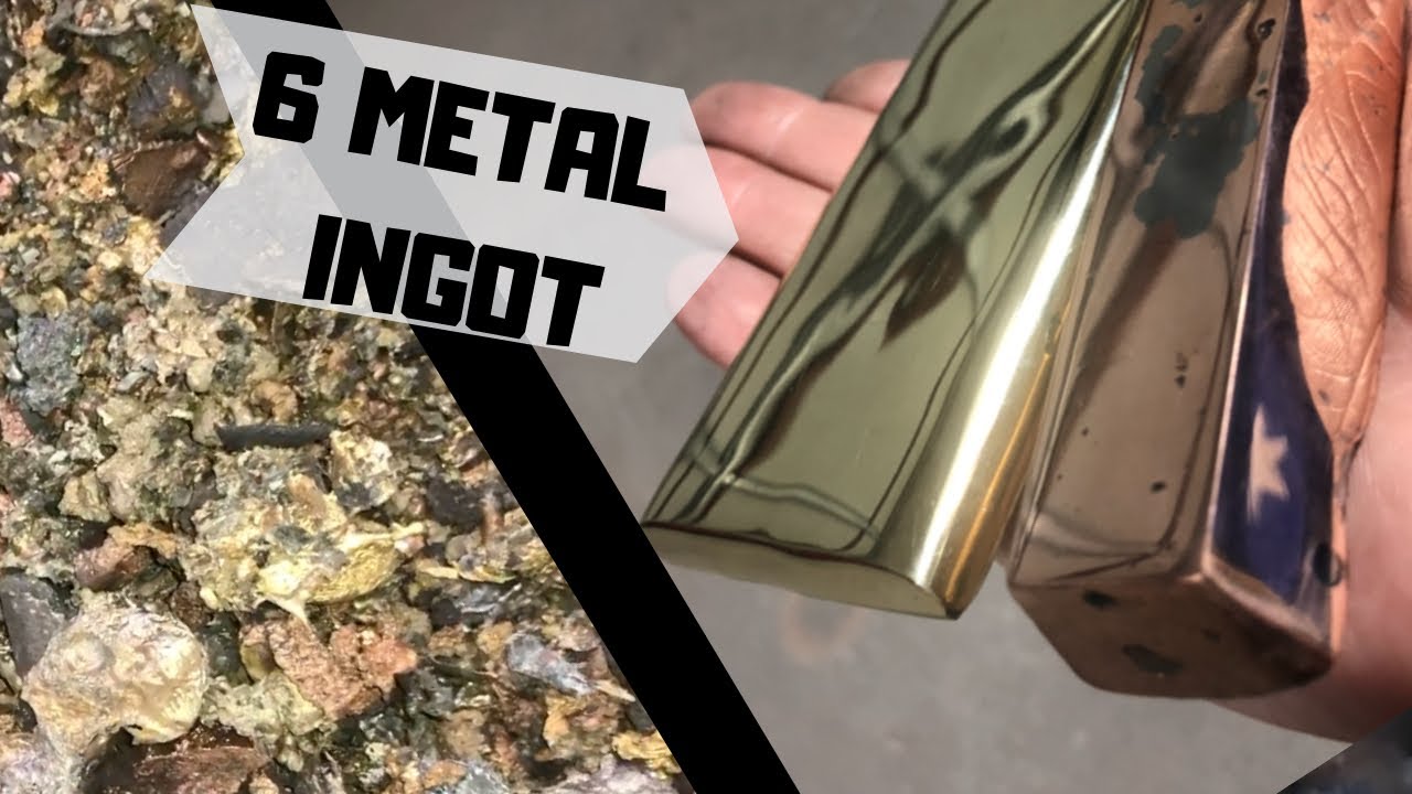 6 Металлический слиток - Смешивание металлов - От мусора до сокровища - SLAG MELTING - медь