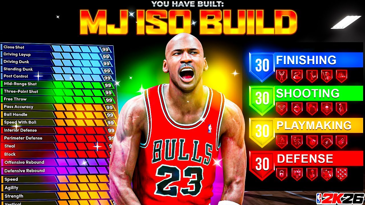 This 6'6 ISO Michael Jordan Build is a MIDDY MACHINE on NBA 2K26!