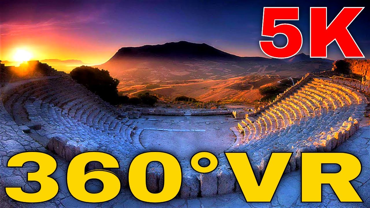 360&deg; VR Greek Theatre - Review of Teatro Greco di Segesta 5K 3D Virtual Reality HD 4K
