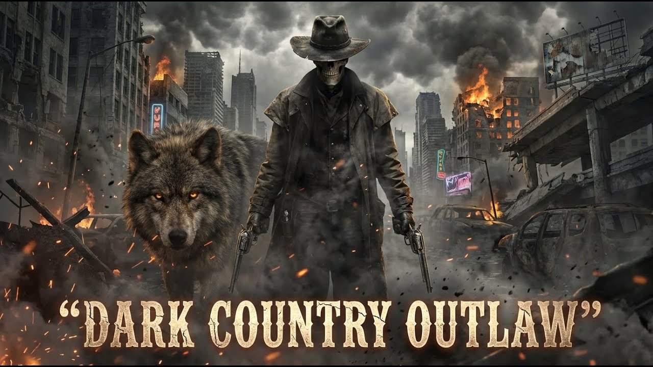 Verdicts Written in Bone 🔥 Dark Country Western Mix | Skeleton Outlaw & Wolf