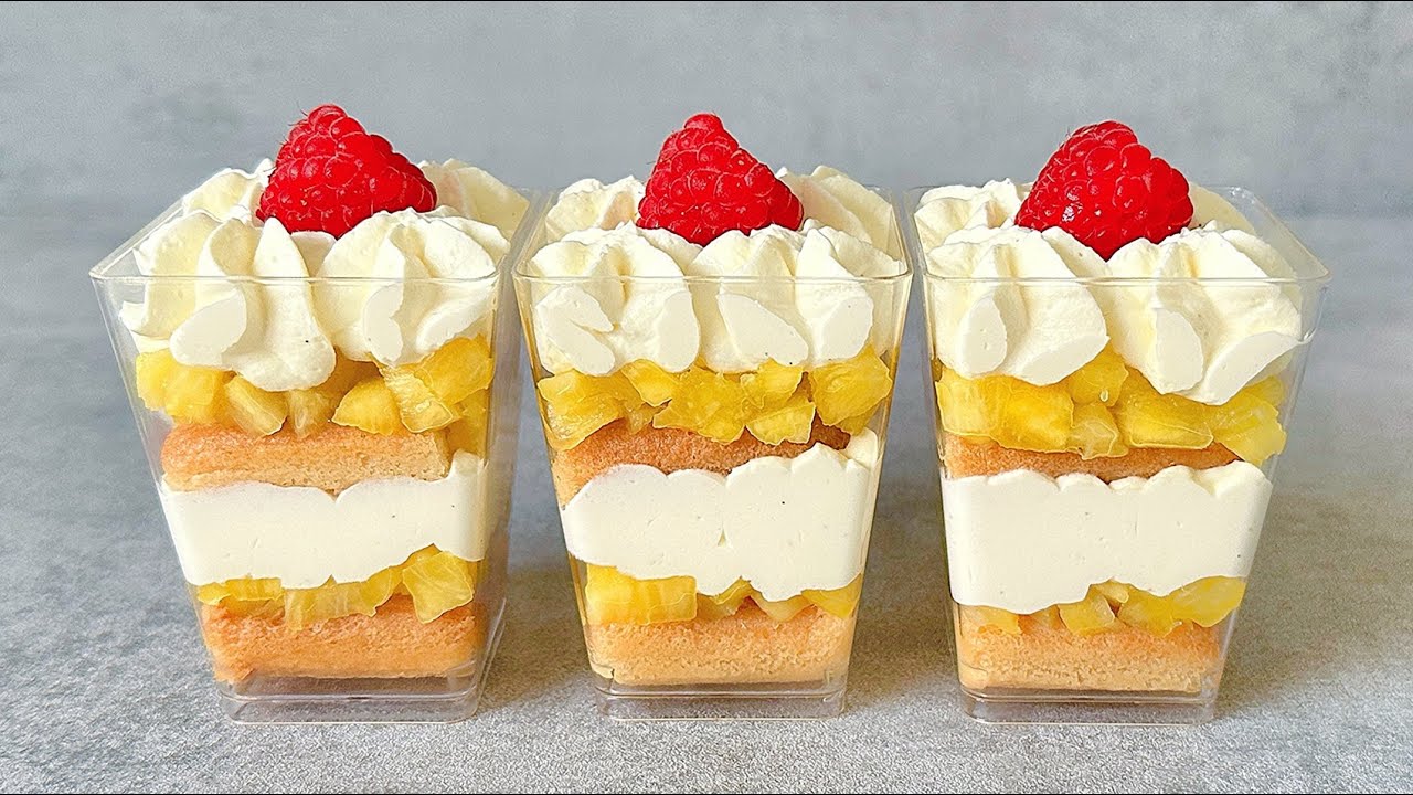 Easy and yummy no bake pineapple dessert cups will melt in your mouth! Pineapple tiramisu.