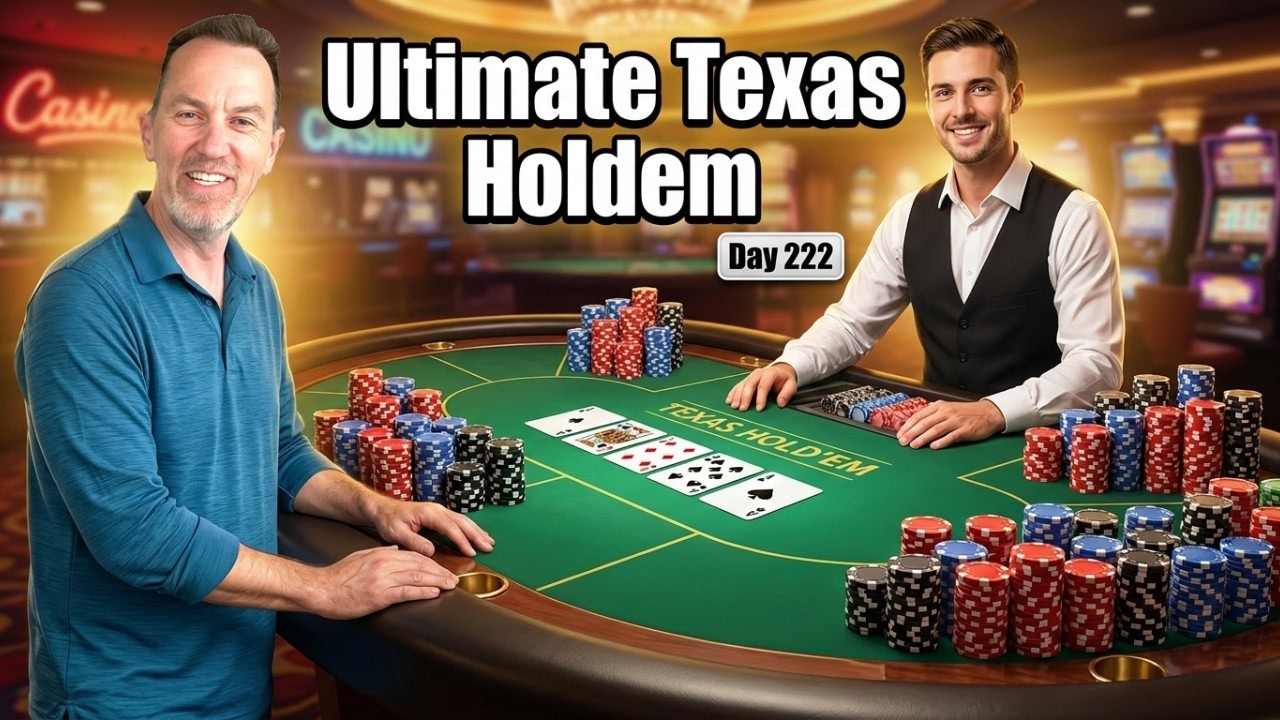 DAY 222 of Ultimate Texas Holdem What do GOOD VIBES Bring?