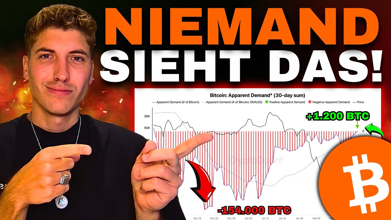 99% &uuml;bersehen dieses Bitcoin Signal gerade komplett! (-154K BTC ➡️ positiv)
