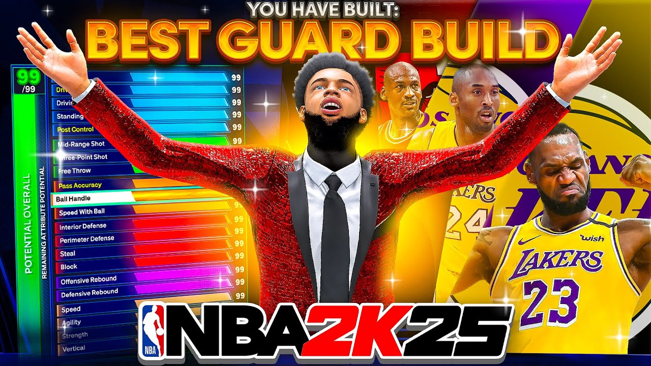 BEST GAME BREAKING GUARD BUILD in NBA 2K25! This 4-WAY CHAMPION BUILD is a DEMIGOD! Best Build 2k25