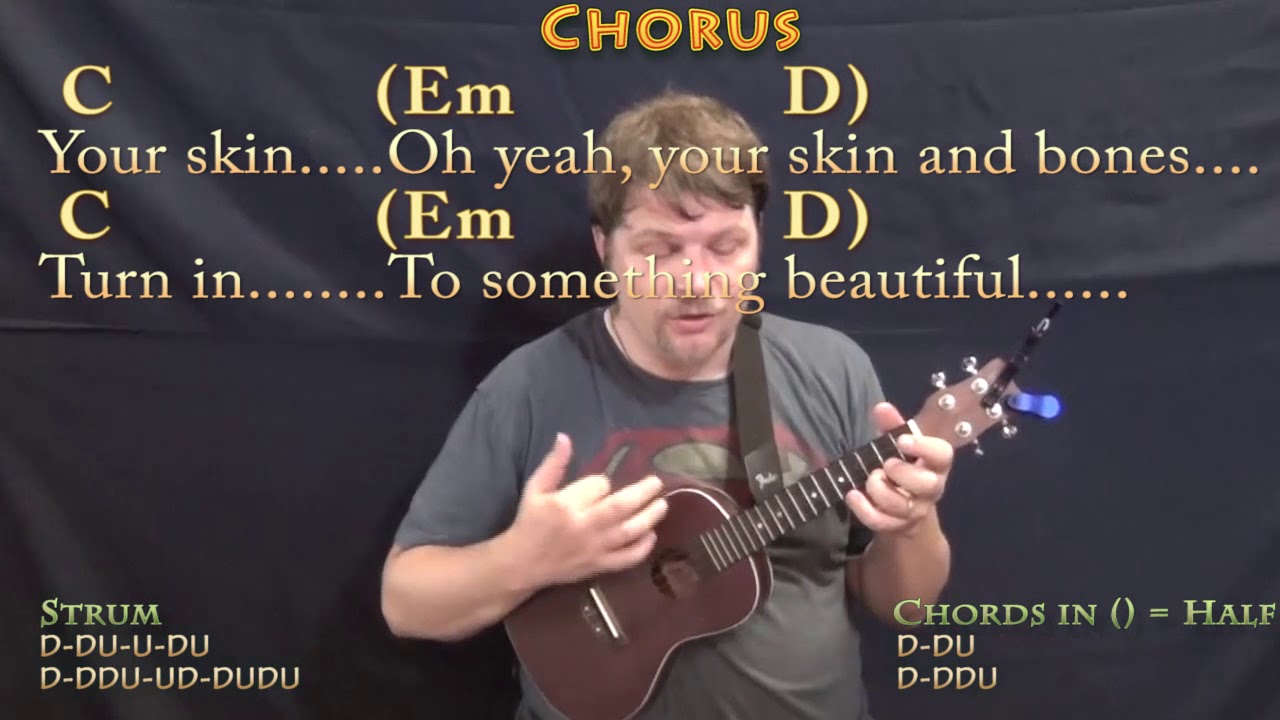 Yellow (Coldplay) Ukulele Cover Lesson in G with Chords/Lyrics