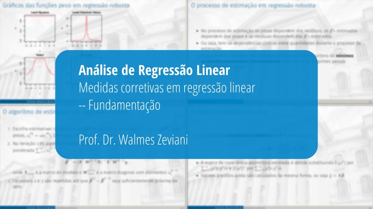 Análise de regressão linear · Medidas corretivas