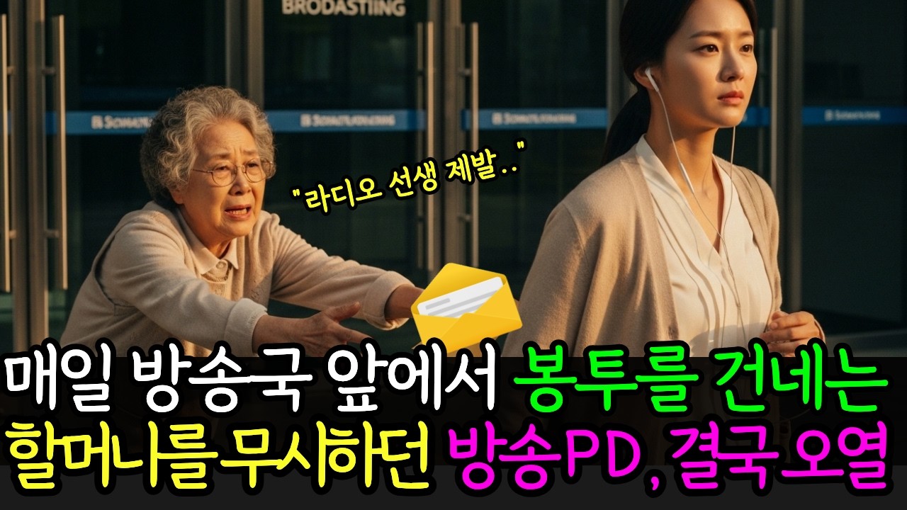 28년간 매일 방송국 앞에서 봉투를 내미는 할머니, 봉투를 뜯은 PD가 그 자리에서 주저앉더니 보인 충격 행동⎜인생사연