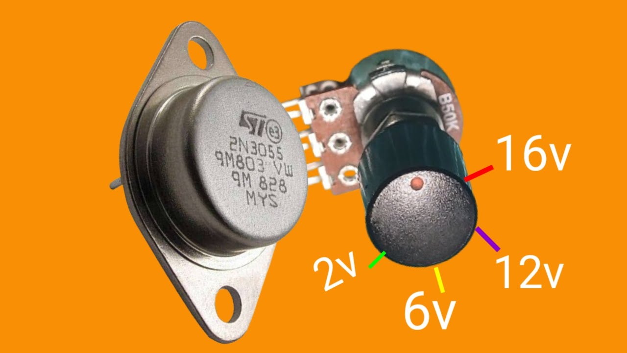 I didn't expect that || Tr 2N3055 can regulate voltage