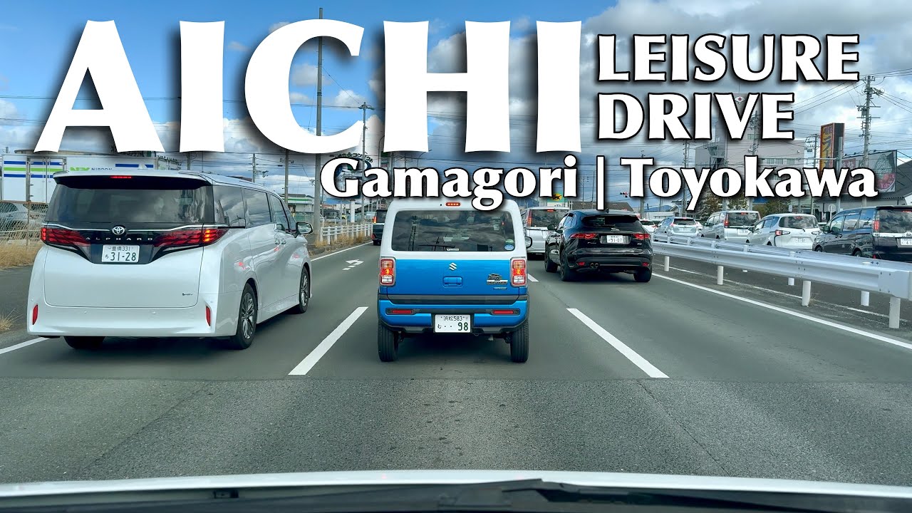 Leisure Drive from Gamagori City towards Toyokawa City Aichi Prefecture