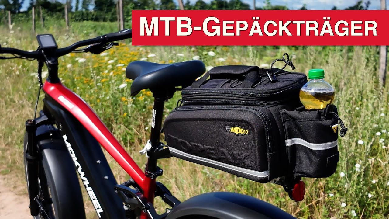 Topeak Beamrack & Trunkbag DX Quicktrack System - Gepäckträger für Fully MTB & Fatbikes