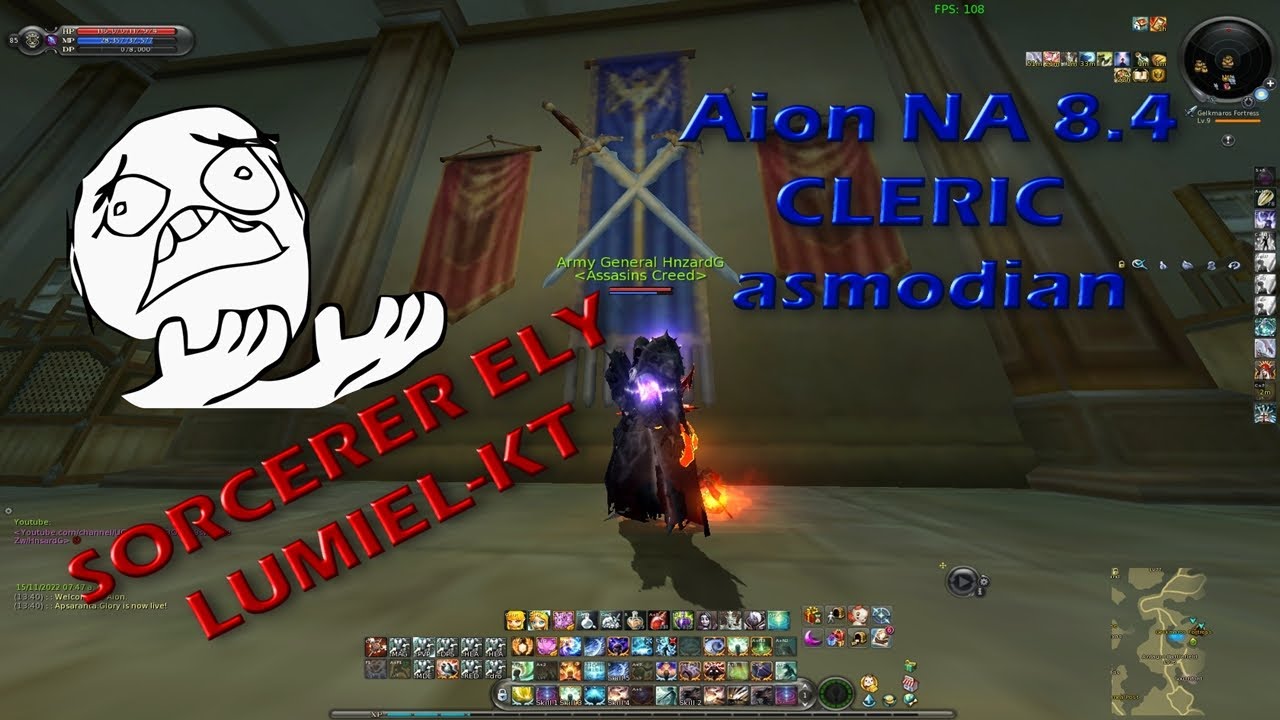 Aion NA 8.4 CLERIC vs SORCERER Lumiel - KT [LITTLE pvp open world]