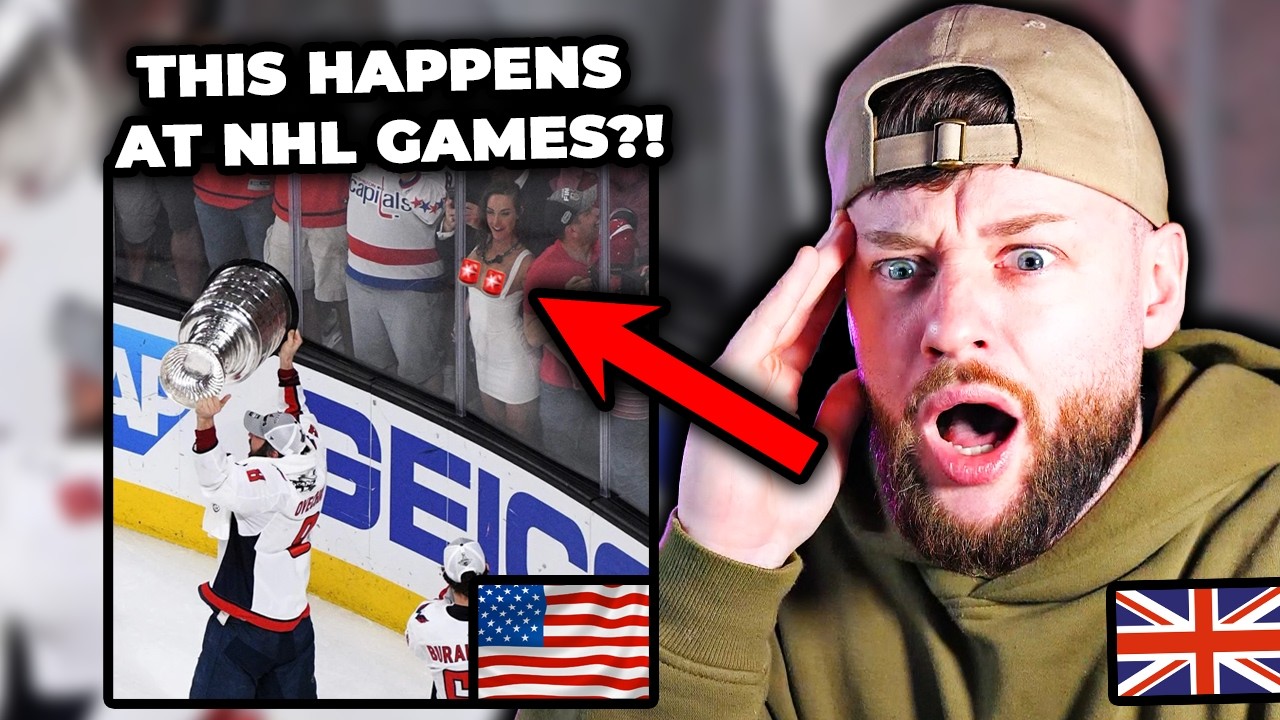 Soccer Fan SHOCKED at NHL WILDEST MOMENTS!