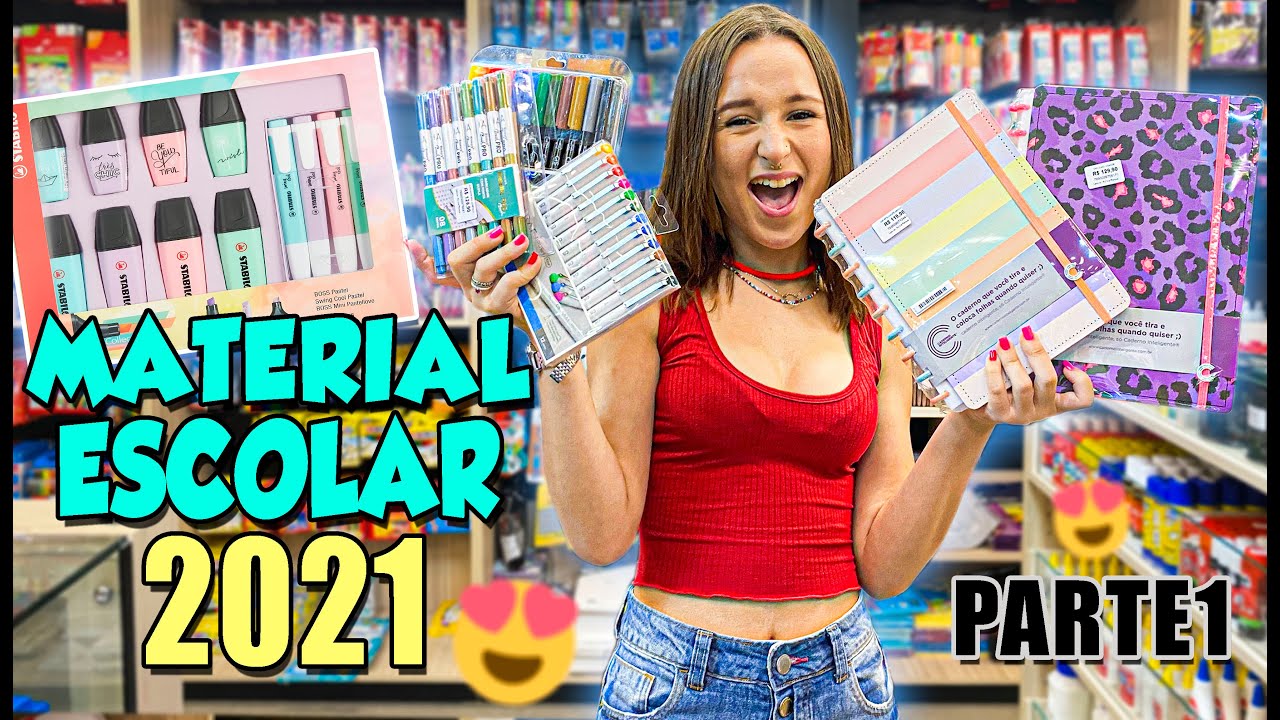 COMPRANDO MEU MATERIAL ESCOLAR 2021 PARTE 1