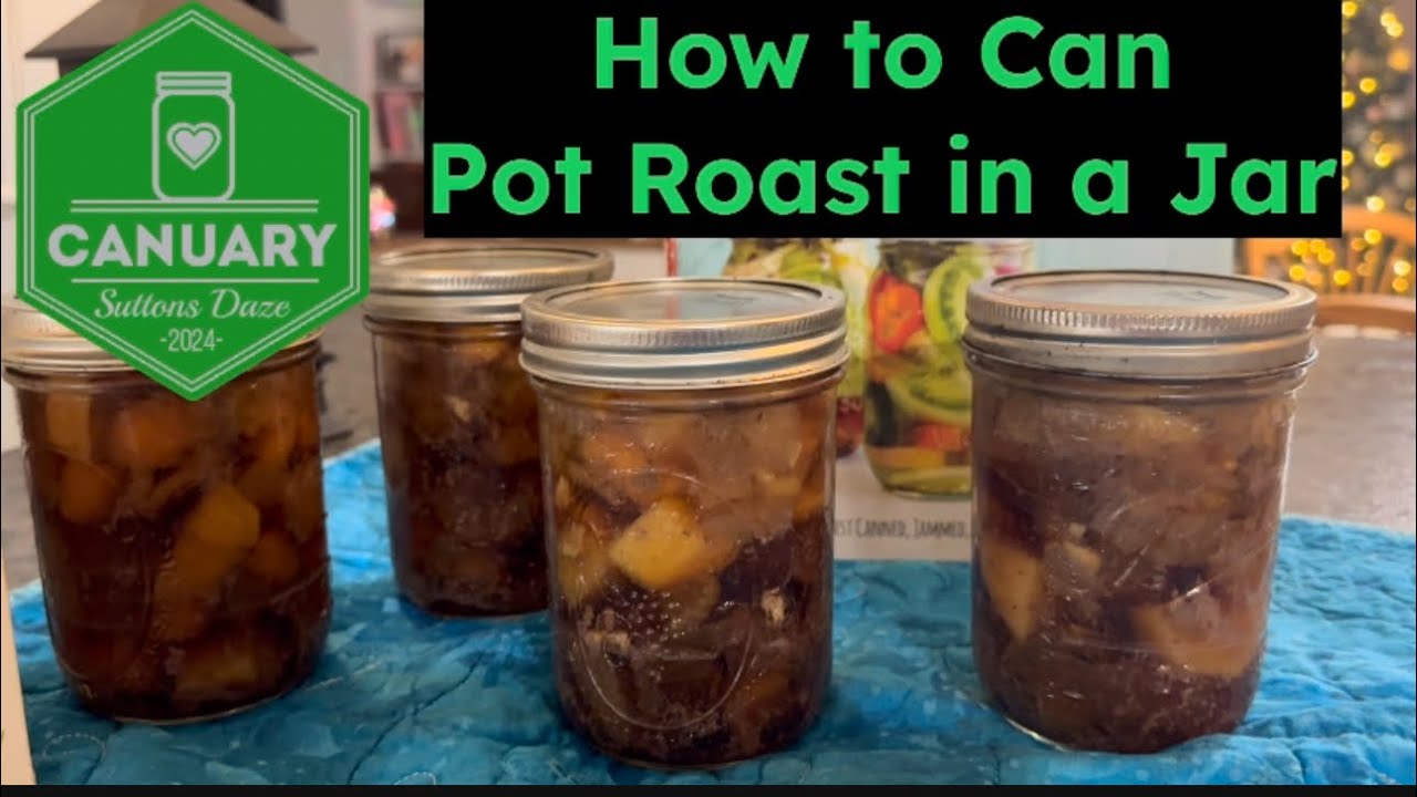 Easy Pressure Canning Chuck Roast into Meal in a Jar!  Canuary 2024