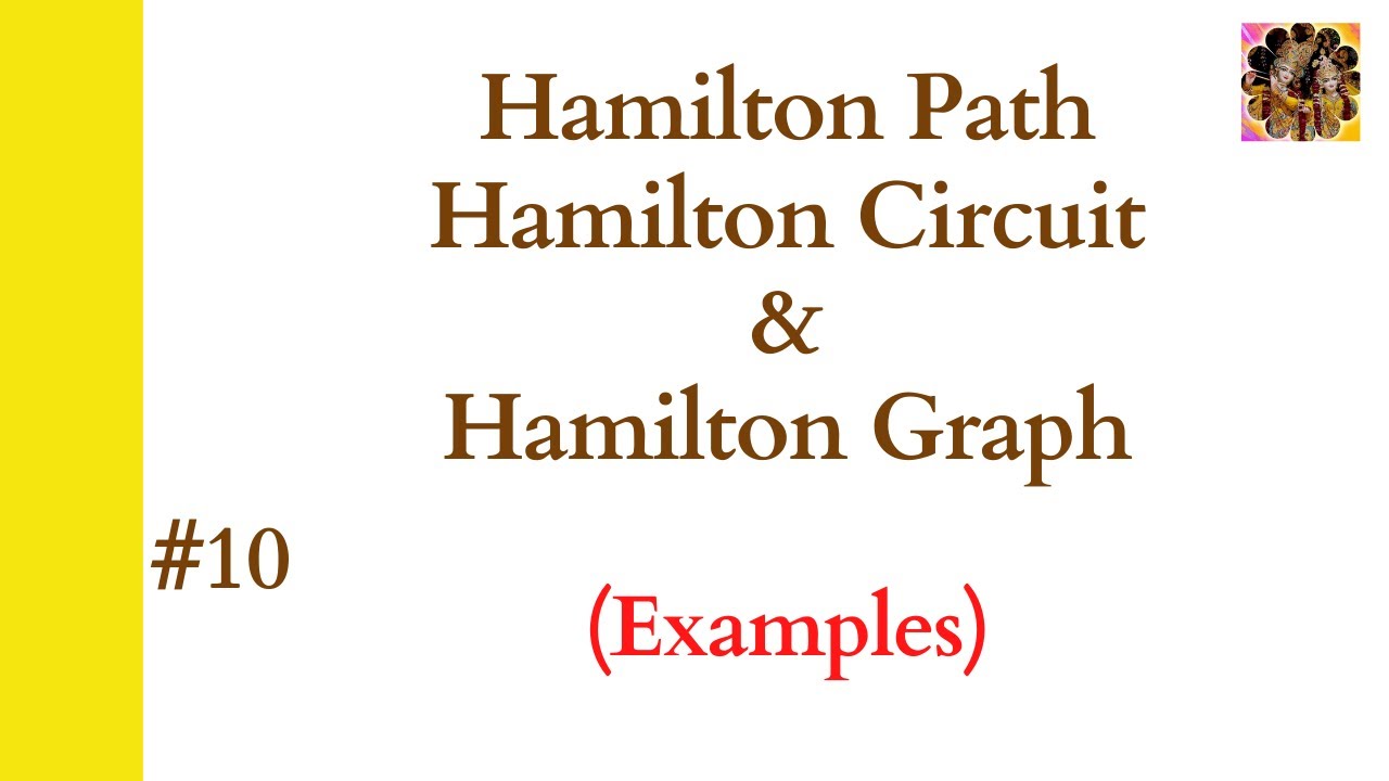 10. Hamilton Path | Hamilton Circuit | Hamilton graph Examples of Hamilton path and Hamilton circuit
